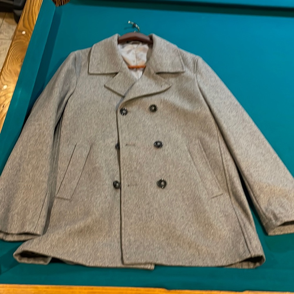 Grey Calvin Klein Peacoat size large